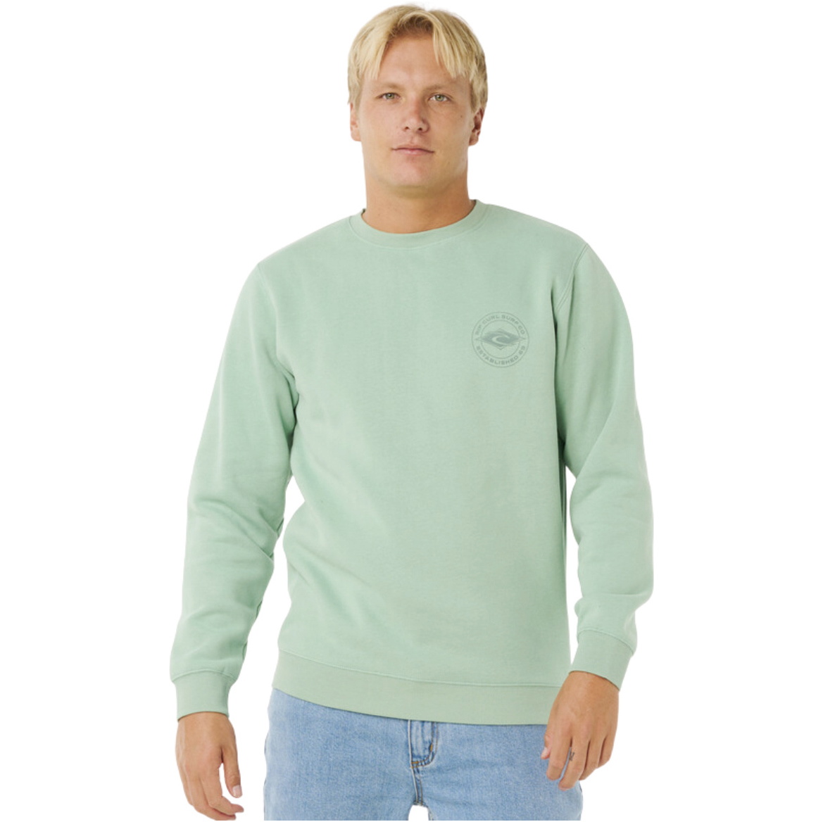 2026 Rip Curl Männer Stapler Crew 0AQMFL - Aloe